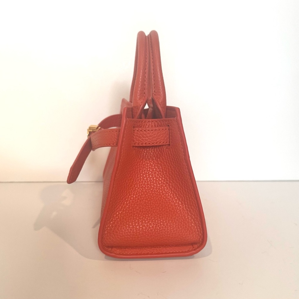 Veronica Beard Mini Dash Bag in Persimmon Orange - Picture 6 of 12